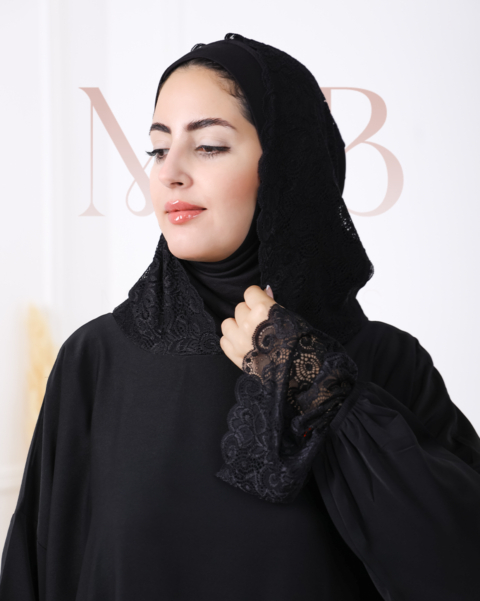 Abaya de prière DENTELLA À CAPUCHE