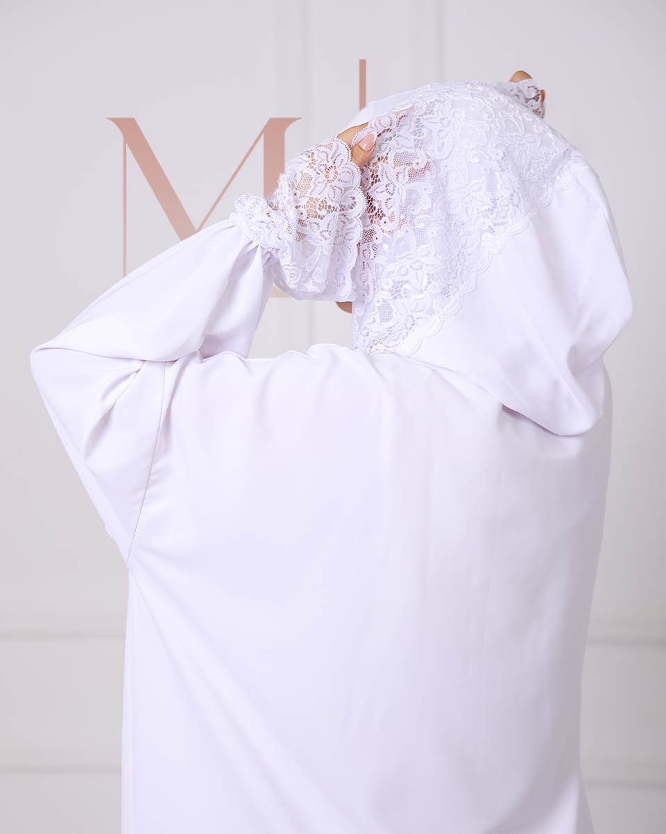 Abaya de prière DENTELLA À CAPUCHE