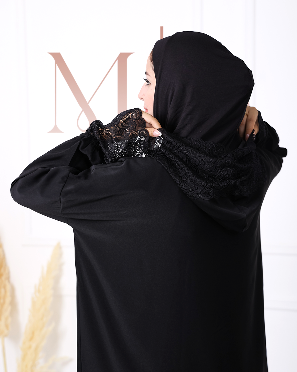 Abaya de prière DENTELLA À CAPUCHE