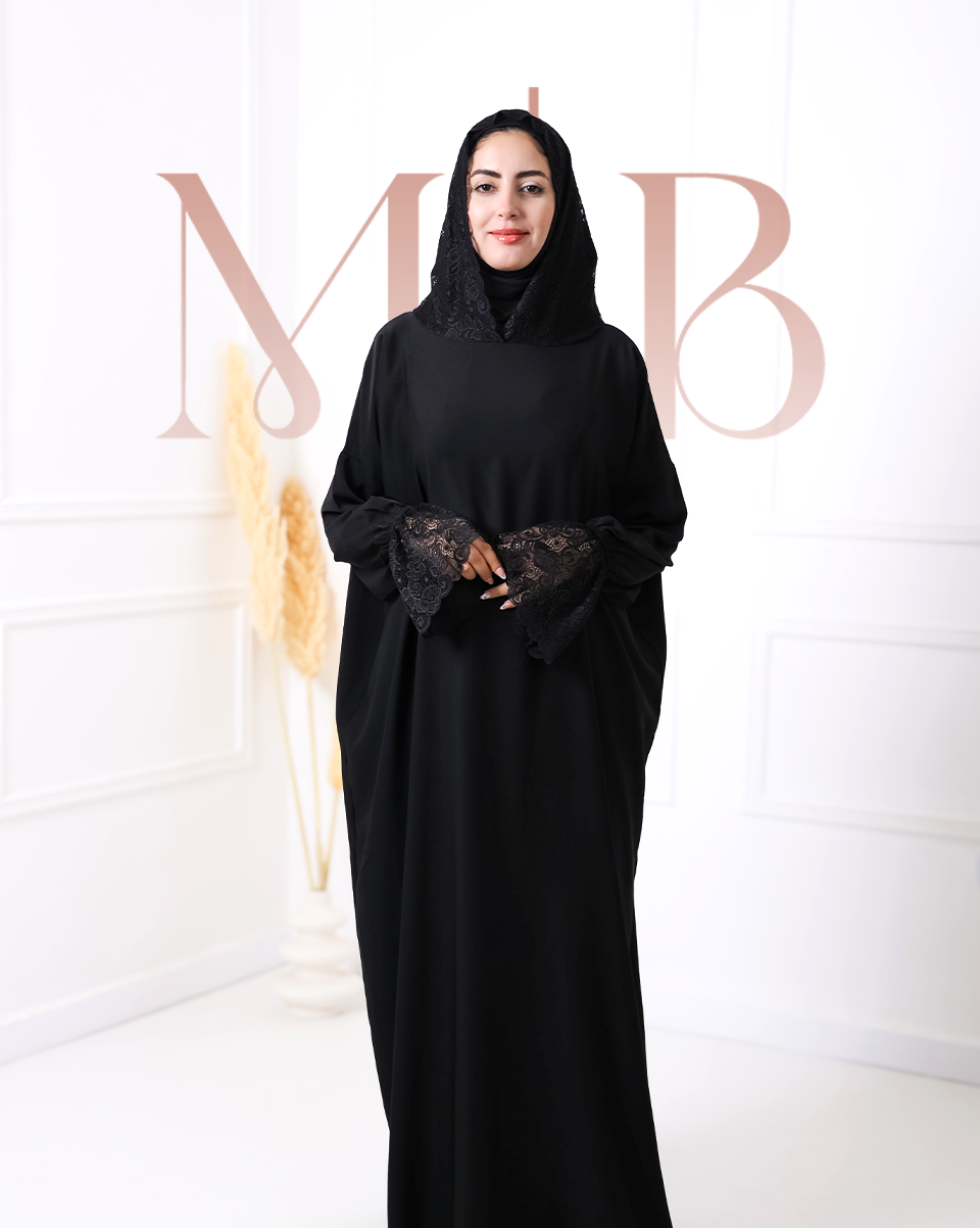 Abaya de prière DENTELLA À CAPUCHE
